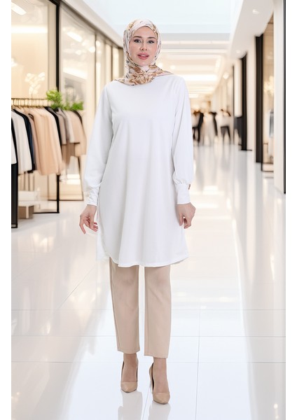 Basic Tunik 1120-06 Beyaz modelleri