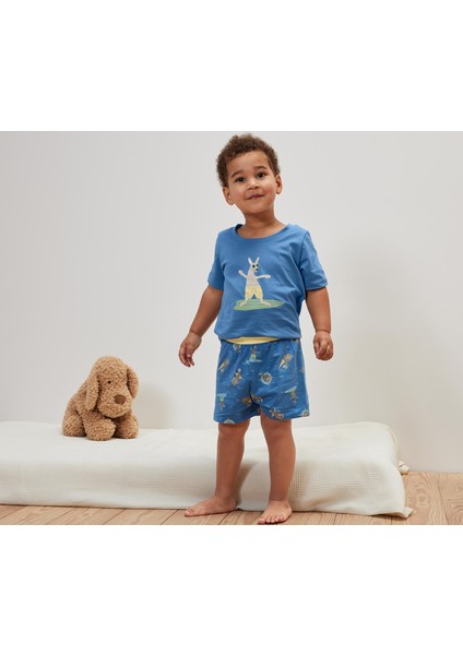 Çocuk Şortlu Pijama Takımı, Kanguru