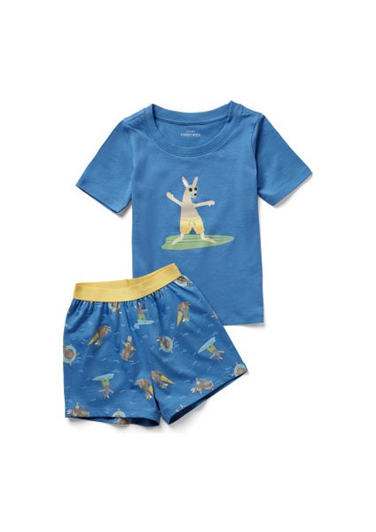 Çocuk Şortlu Pijama Takımı, Kanguru