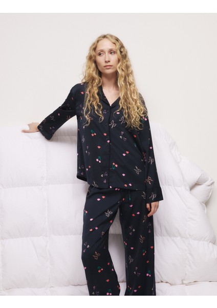 Dream Satin Desenli Pijama Takımı