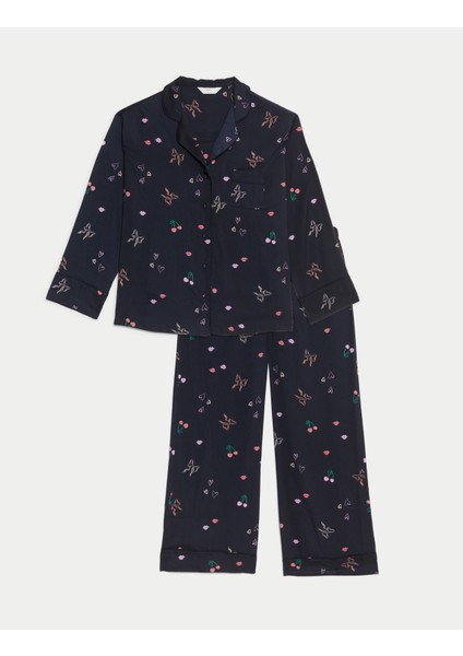 Dream Satin Desenli Pijama Takımı modelleri