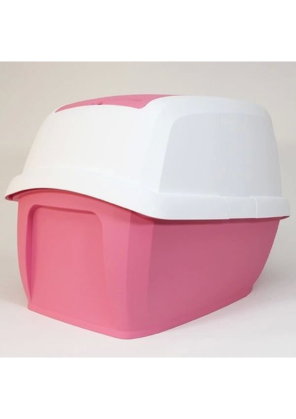 Imac Maddy Junior Üstü Açılır Kapalı Kedi Tuvaleti Pembe 57X43X41 cm