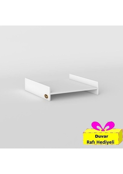 Kenzlife Çamaşır&bulaşık Makinesi Dolabı Lenya Byz 015*80*70 Banyo Aparatı Arkalıksız Büyük Boy Xlarge + Tekli Duvar Rafı Hediyeli