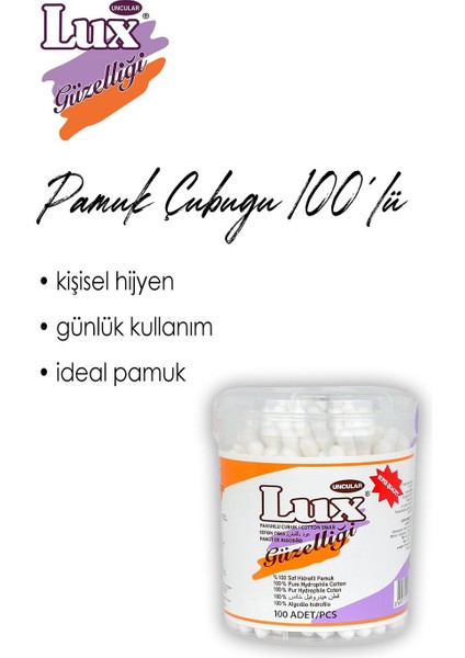 19 Al 16 Öde 100'LÜ Lux Pamuk Çubuğu ve Rosıe fiyatları