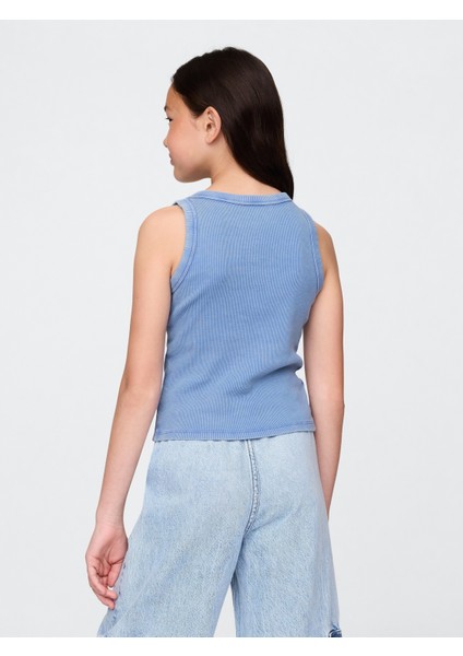 Kız Çocuk Mavi Gap Logo Atlet modelleri