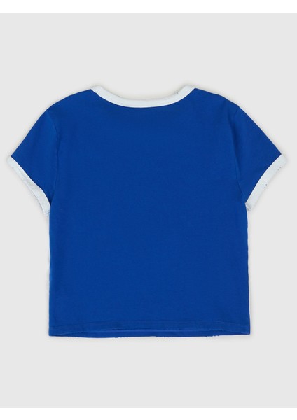 Kadın Koyu Mavi Gap Logo Crop T-Shirt fiyatları