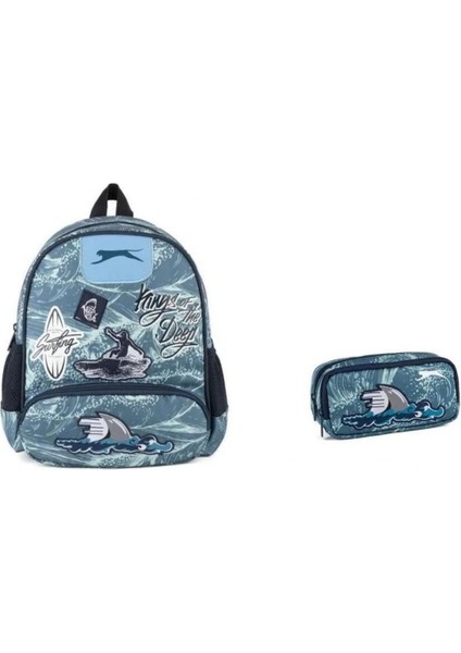 Slazenger Kıds Shark Anaokul Çantası Ve Kalemlik Seti