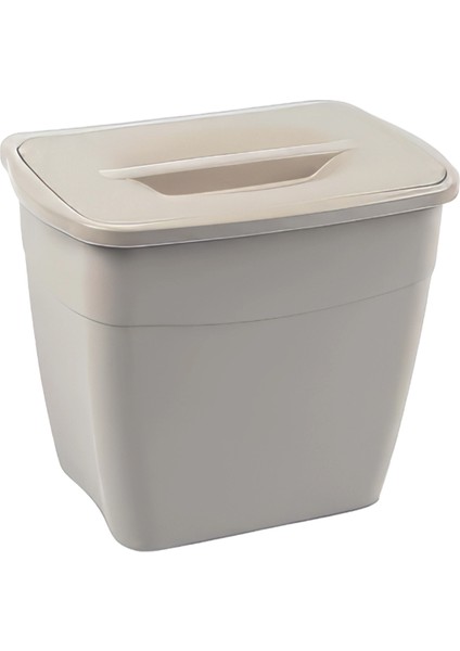 Askılı Asılabilir Tezgah Altı Kapaklı Çöp Kovası 5 Litre Mor