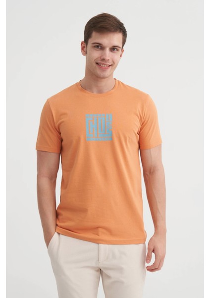 Bisiklet Yaka Somon Erkek T-Shirt 4165 fiyatları