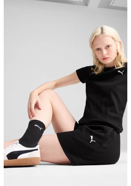 Ess Elevated Tee Siyah Kadın T-Shirt 685021-01