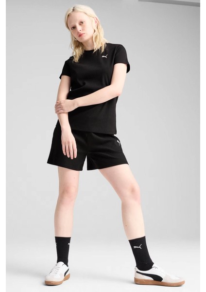 Ess Elevated Tee Siyah Kadın T-Shirt 685021-01