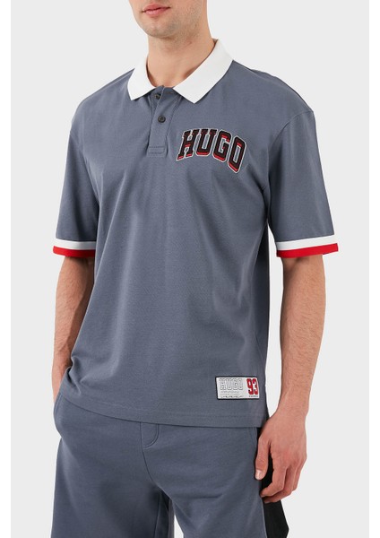 Logo Baskılı Pamuklu Regular Fit Düğmeli Polo Yaka T Shirt Erkek Polo Yaka T Shirt 50510183 462 modelleri