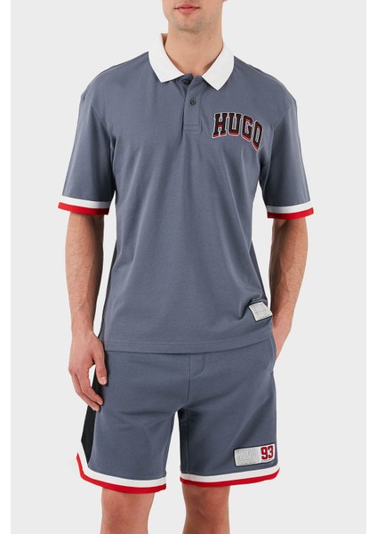 Logo Baskılı Pamuklu Regular Fit Düğmeli Polo Yaka T Shirt Erkek Polo Yaka T Shirt 50510183 462 fırsatları