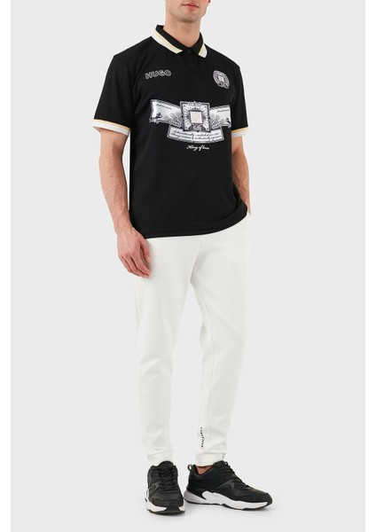 Relaxed Fit Logo Desenli Düğmeli Polo Yaka T Shirt Erkek Polo Yaka T Shirt 50516088 001 fiyatları