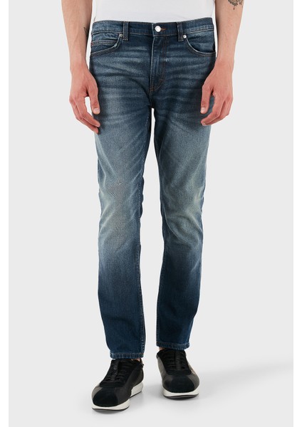 Pamuklu Slim Fit Normal Bel Dar Paça Jeans Erkek Kot Pantolon 50537686 411 modelleri
