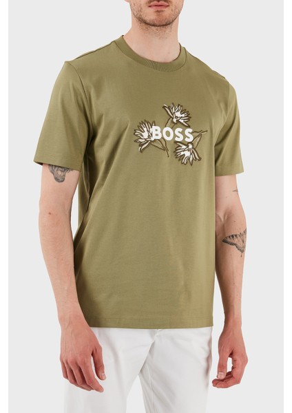 Pamuklu Işleme Detaylı Regular Fit Bisiklet Yaka T Shirt Erkek T Shirt 50536796 311 modelleri