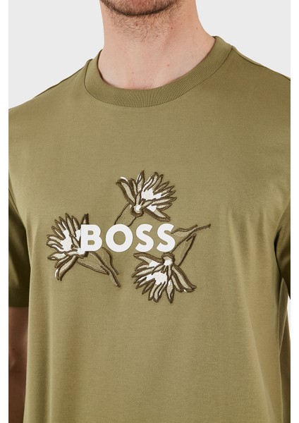 Pamuklu Işleme Detaylı Regular Fit Bisiklet Yaka T Shirt Erkek T Shirt 50536796 311 indirimleri