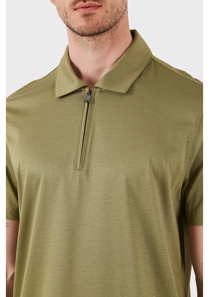 Pamuk Karışımlı Regular Fit Yarım Fermuarlı Polo Yaka T Shirt Erkek T Shirt 50537954 311 indirimleri