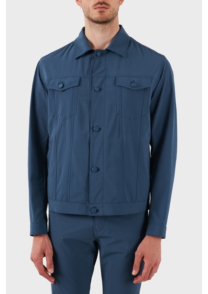 Relaxed Fit Uzun Kollu Cepli Düğmeli Ceket Erkek Ceket 50538639 425