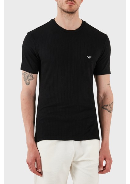 Streç Slim Fit Bisiklet Yaka T Shirt Erkek T Shirt EM000379 AF12034 UC001 modelleri