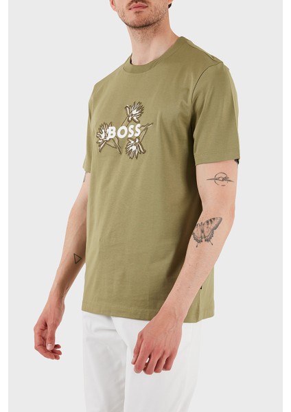 Pamuklu Işleme Detaylı Regular Fit Bisiklet Yaka T Shirt Erkek T Shirt 50536796 311 fırsatları