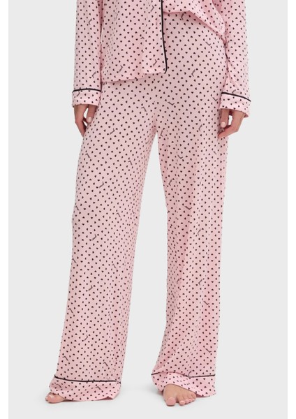 Sasha Kalpli Regular Fit Yüksek Bel Bol Paça Modal Pijama Takımı O5RX08KCIN2 Bayan Pijama Takımı O5RX08 Kcın2 P6EG