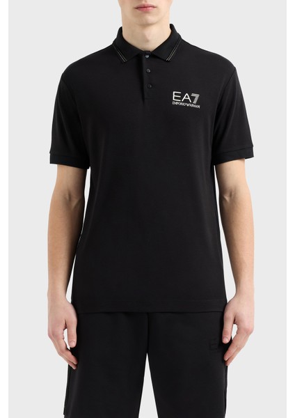 Logolu Slim Fit Düğmeli Polo Yaka T Shirt Erkek Polo Yaka T Shirt 7M000300 AF13739 UC001