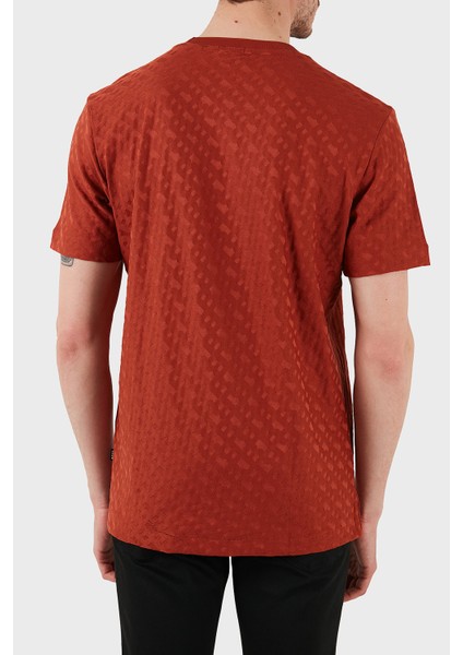 Pamuklu Monogram Logo Baskılı Regular Fit Bisiklet Yaka T Shirt Erkek T Shirt 50537131 806 fiyatları