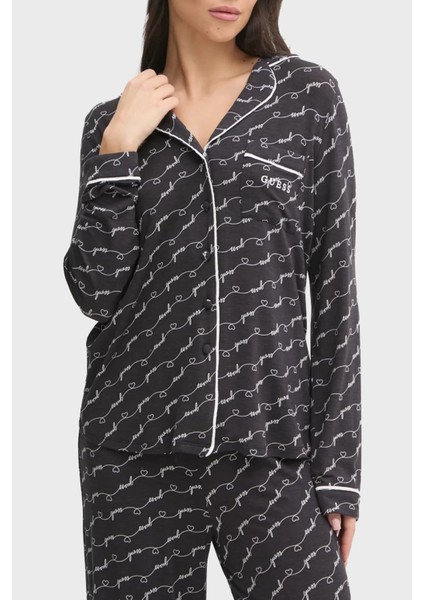 Sasha Desenli Regular Fit Yüksek Bel Bol Paça Modal Pijama Takımı O5RX08KCIN2 Bayan Pijama Takımı O5RX08 Kcın2 PJ0D modelleri