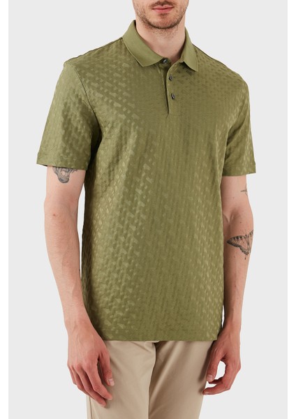 Monogram Logo Baskılı Regular Fit Düğmeli Polo Yaka T Shirt Erkek Polo Yaka T Shirt 50537132 311 fırsatları