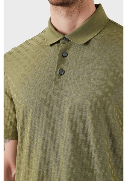 Monogram Logo Baskılı Regular Fit Düğmeli Polo Yaka T Shirt Erkek Polo Yaka T Shirt 50537132 311 indirimleri
