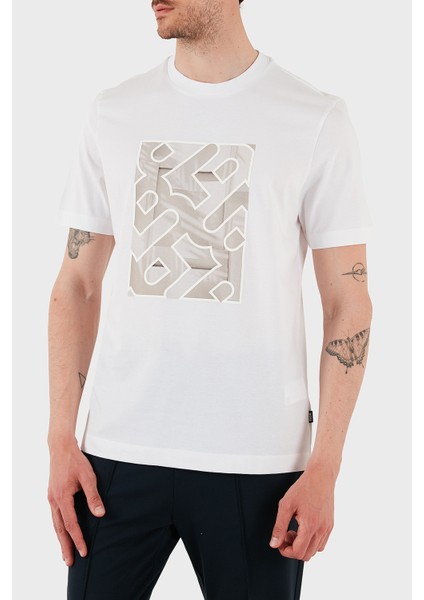 Pamuk Regular Fit Bisiklet Yaka Desenli T Shirt Erkek T Shirt 50538438 102 fırsatları