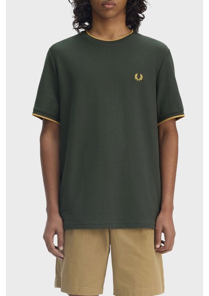 Pamuklu Regular Fit Bisiklet Yaka T Shirt Erkek T Shirt M8585 X89