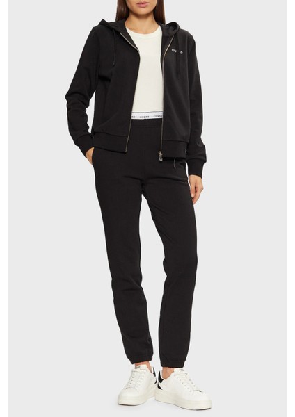 Sofia Pamuklu Regular Fit Kapüşonlu Sweat O5RQ01KCO31 Bayan Sweat O5RQ01 KCO31 Jblk