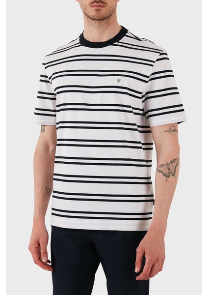 Çizgili Pamuk Regular Fit Bisiklet Yaka T Shirt Erkek T Shirt 50520298 405 fırsatları