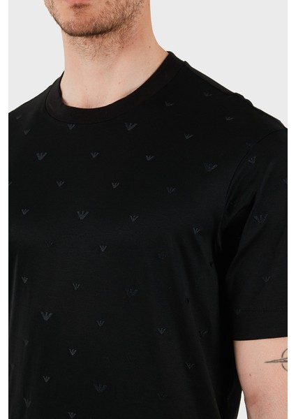 Regular Fit Bisiklet Yaka Tamamı Logolu T Shirt Erkek T Shirt EM001400 AF10017 FC185 fırsatları