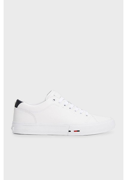 Logolu Deri Sneaker Ayakkabı Erkek Ayakkabı FM0FM05312 0k5