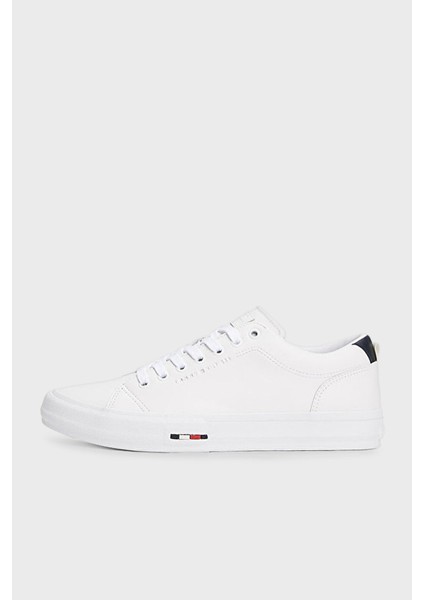 Logolu Deri Sneaker Ayakkabı Erkek Ayakkabı FM0FM05312 0k5 fiyatları