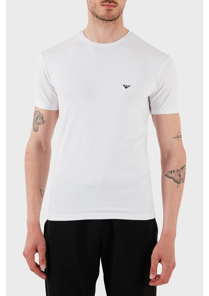 Streç Slim Fit Bisiklet Yaka T Shirt Erkek T Shirt EM000379 AF12034 U0002
