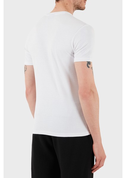 Streç Slim Fit Bisiklet Yaka T Shirt Erkek T Shirt EM000379 AF12034 U0002 fiyatları