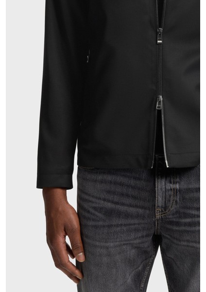 % 100 Yün Slim Fit Ceket Yaka Fermuarlı Ceket Erkek Ceket 50545898 001 indirimleri