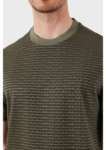 Jakarlı Regular Fit Pamuklu Bisiklet Yaka T Shirt Erkek T Shirt EM001288 AF10017 F8108