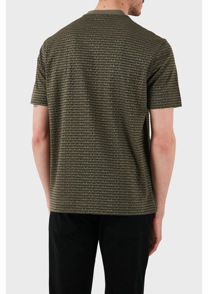 Jakarlı Regular Fit Pamuklu Bisiklet Yaka T Shirt Erkek T Shirt EM001288 AF10017 F8108