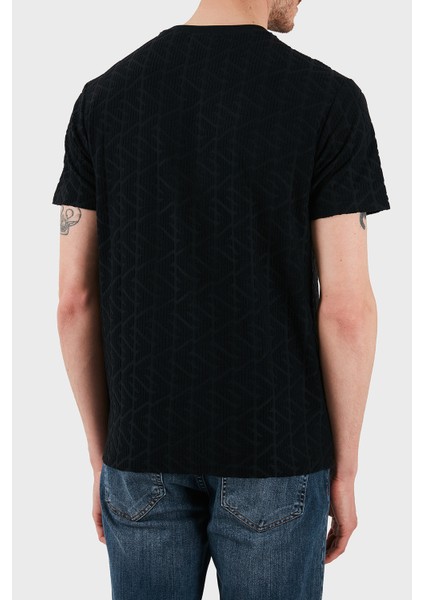 Kabartma Logolu Regular Fit Bisiklet Yaka T Shirt Erkek T Shirt EM000692 AF12362 UC001 modelleri