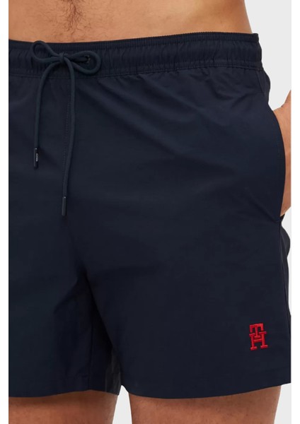 Logolu Belden Bağlamalı Cepli Mayo Short Erkek Mayo Short UM0UM03579 Dw5