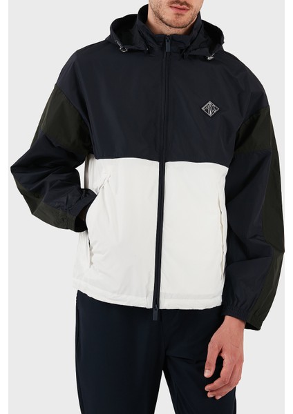 Armani Exchance Renk Bloklu Regular Fit Çıkarılabilir Kapüşonlu Ceket Erkek Ceket XM000190 AF12012 MB071 fırsatları