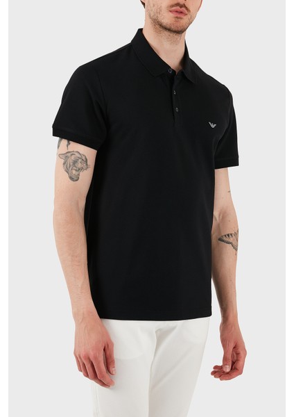 Streç Pamuklu Regular Fit Düğmeli Polo Yaka T Shirt Erkek Polo Yaka T Shirt EM001380 AF12331 UC001