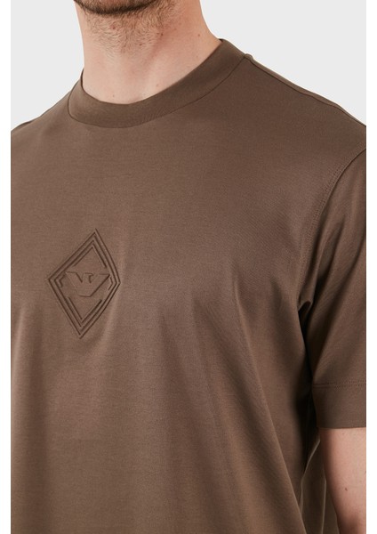 Kabartmalı Logo Pamuk Regular Fit Bisiklet Yaka T Shirt Erkek T Shirt EM001040 AF13669 U6195 indirimleri