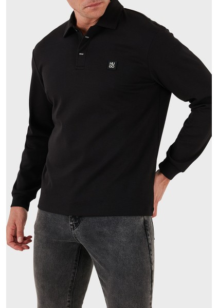 Logolu Regular Fit Uzun Kollu Düğmeli Polo Yaka T Shirt Erkek Polo Yaka T Shirt 50542578 001 indirimleri