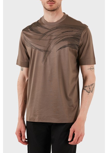 Pamuklu Regular Fit Bisiklet Yaka T Shirt Erkek T Shirt EM001023 AF13747 M6091
